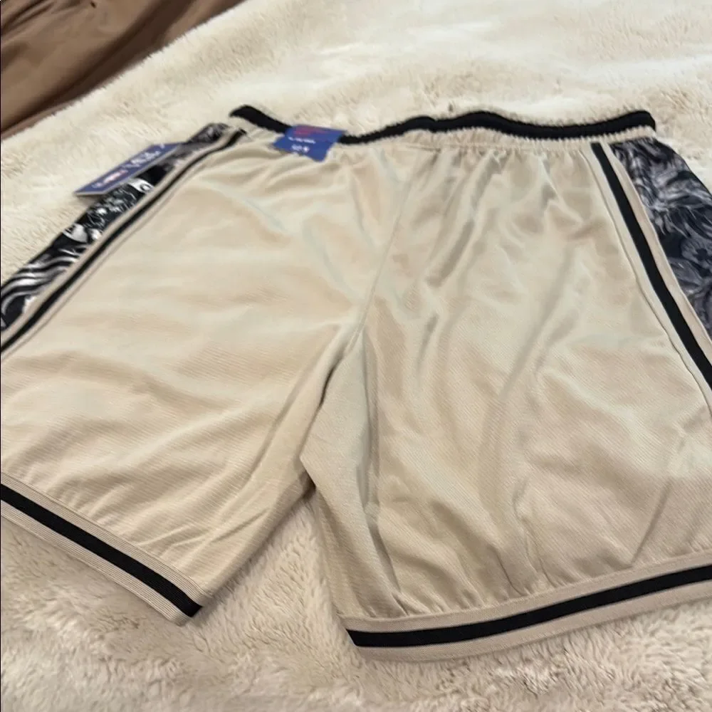 NBA Gray and Black Athletic Shorts